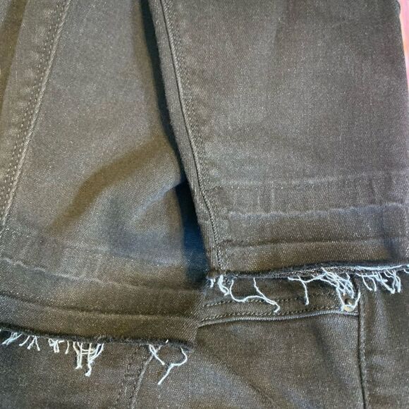 Spanx Black “vintage” distressed ankle skinny jeans size L - Picture 8 of 15